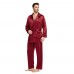 LilySilk 100 Silk Pajama Set for Men 22 momme Robe Style Sleepwear Long Sleeves Luxury Natural Men's Clothing Free Shipping