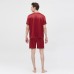 LilySilk Silk Pajamas Set Short 22 Momme Simple Crew Neck Men's Clothing Free Shipping