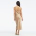 LilySilk Silk Dress With Pearl Elegant V Neck Women NEW Free Shipping